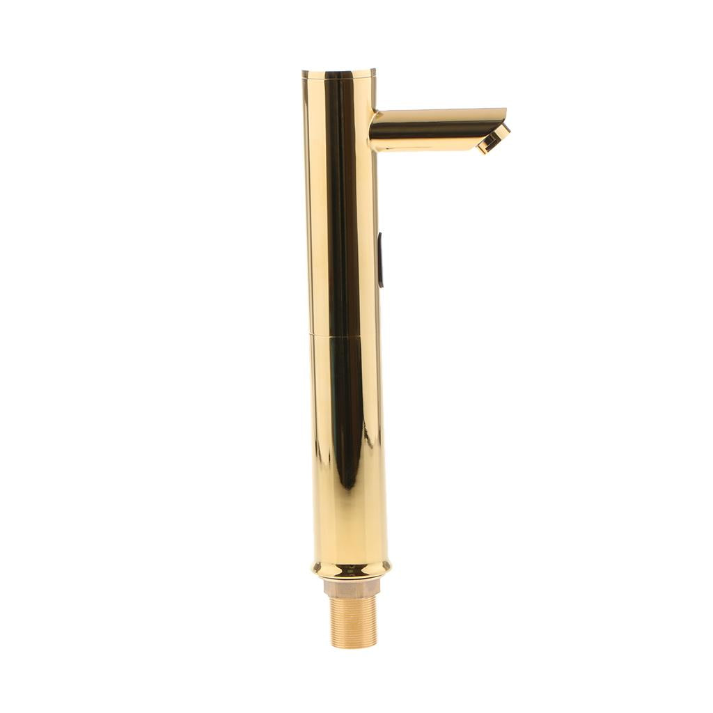 Automatic Infrared Sensor Faucet Bathroom Sink Inductive Water Tap Gold A