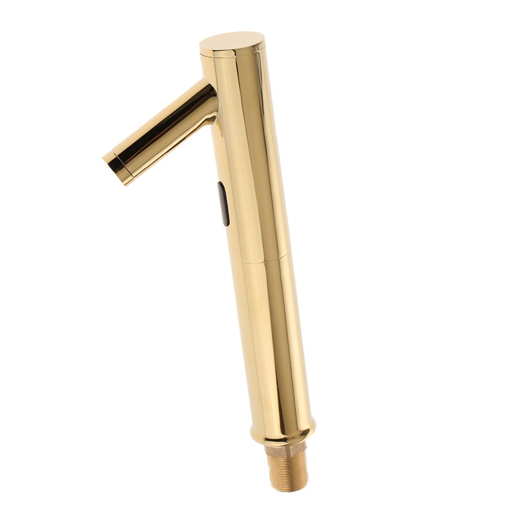 Automatic Infrared Sensor Faucet Bathroom Sink Inductive Water Tap Gold B