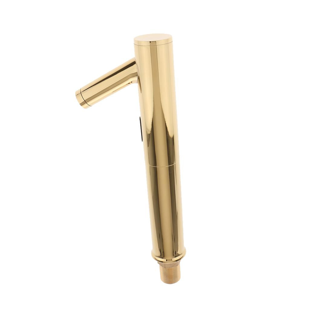 Automatic Infrared Sensor Faucet Bathroom Sink Inductive Water Tap Gold B