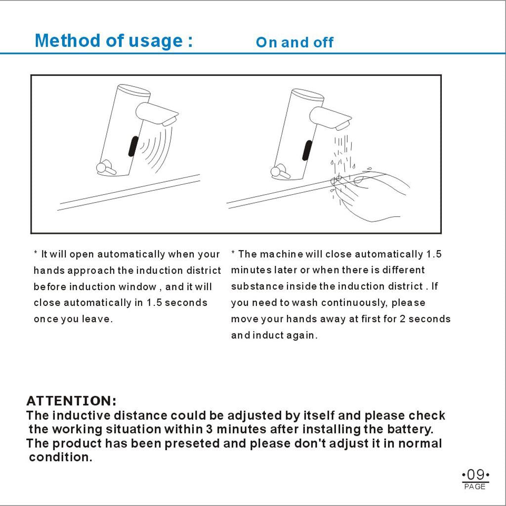 Automatic Electric Sensor Faucet Touchless Hands Free Sink Water Saving Inductive Water Tap Bathroom Basin Faucets