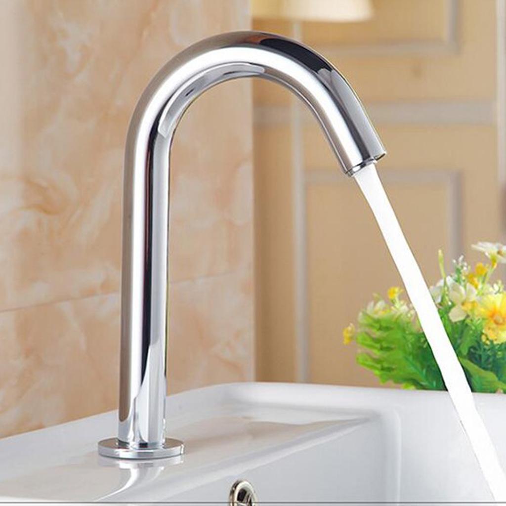 Automatic Electric Sensor Faucet Touchless Hands Free Sink Water Saving Inductive Water Tap Bathroom Basin Faucets