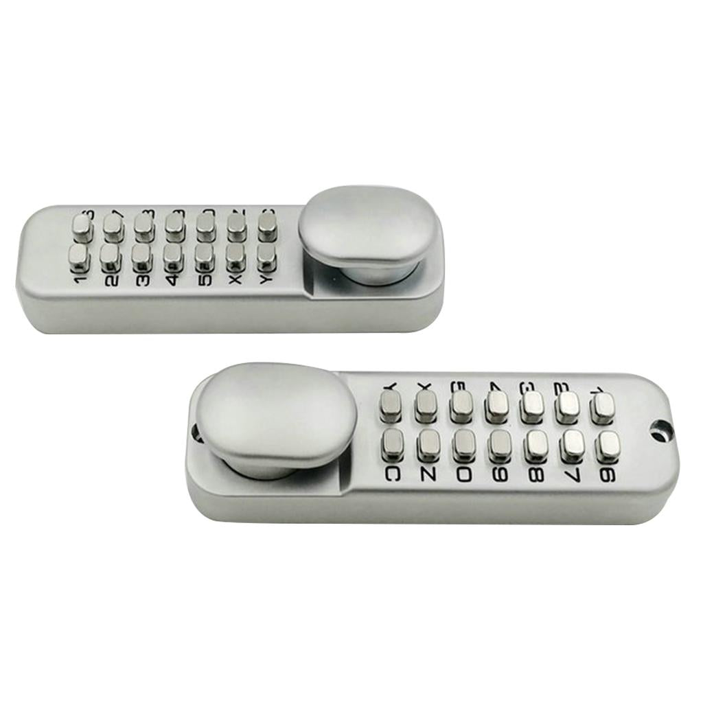 Waterproof Mechanical Door Lock Password Combination Code with Keypads Key Keyless Entry Interior Exterior Push Button Digit 32-60mm