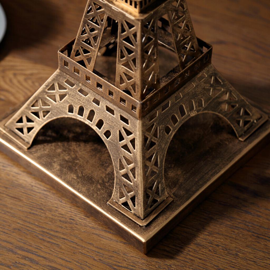 Retro Paris Eiffel Tower Statue Home Drawing Room Decor Figurines Souvenir