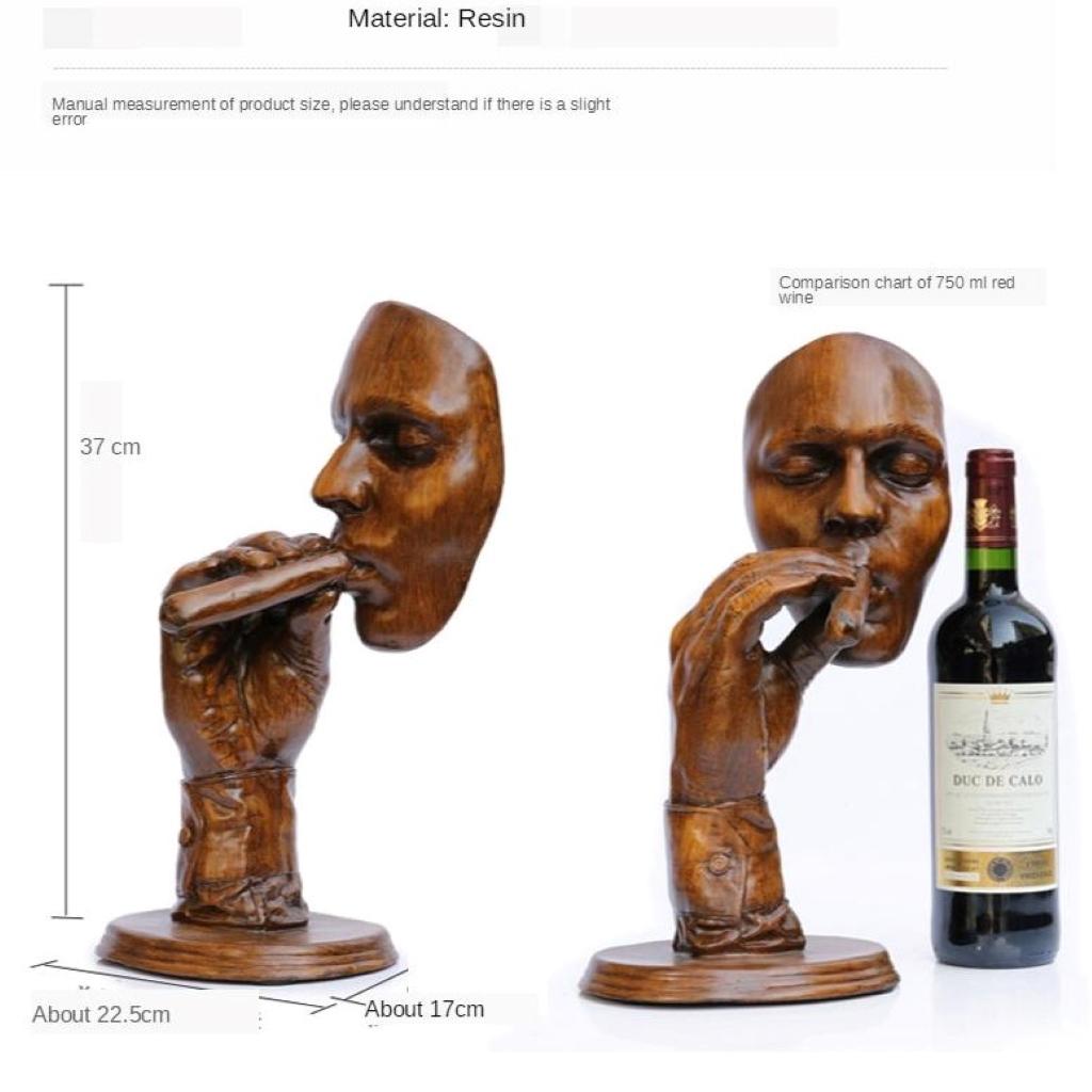 Craft Man Face Thinker Sculpture Desktop Ornament Modern Abstract Statue