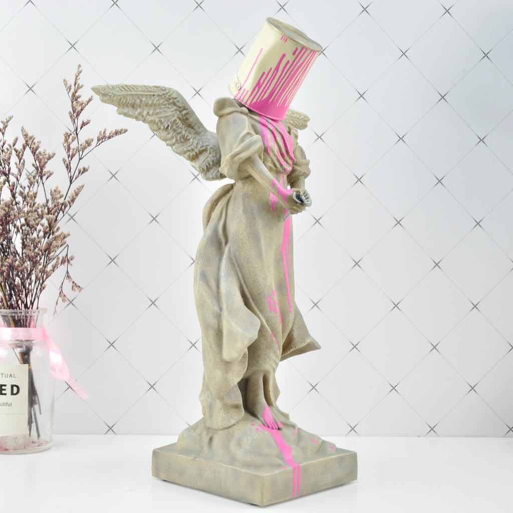 Banksy Angel Statue Figurine Art Piece Sculpture Craft Office Ornaments Gift