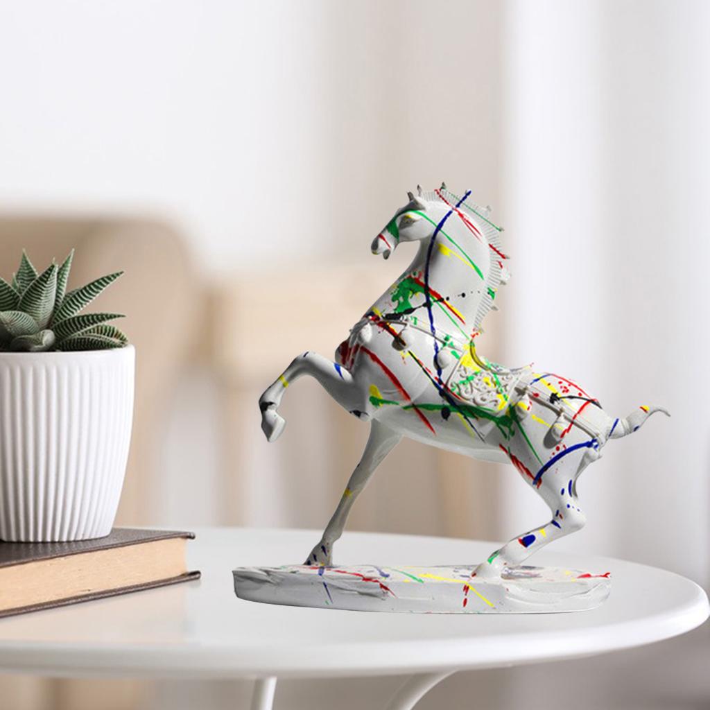 Modern Horse Figurine Statue Art Crafts Home Furnishing Office Cabinet Decor