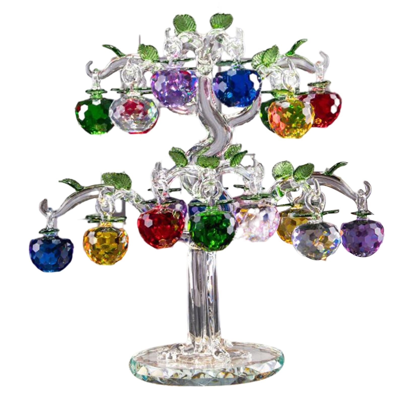 Crystal Apple Tree Artificial for Birthday Gifts Decor 22 Clear Rod