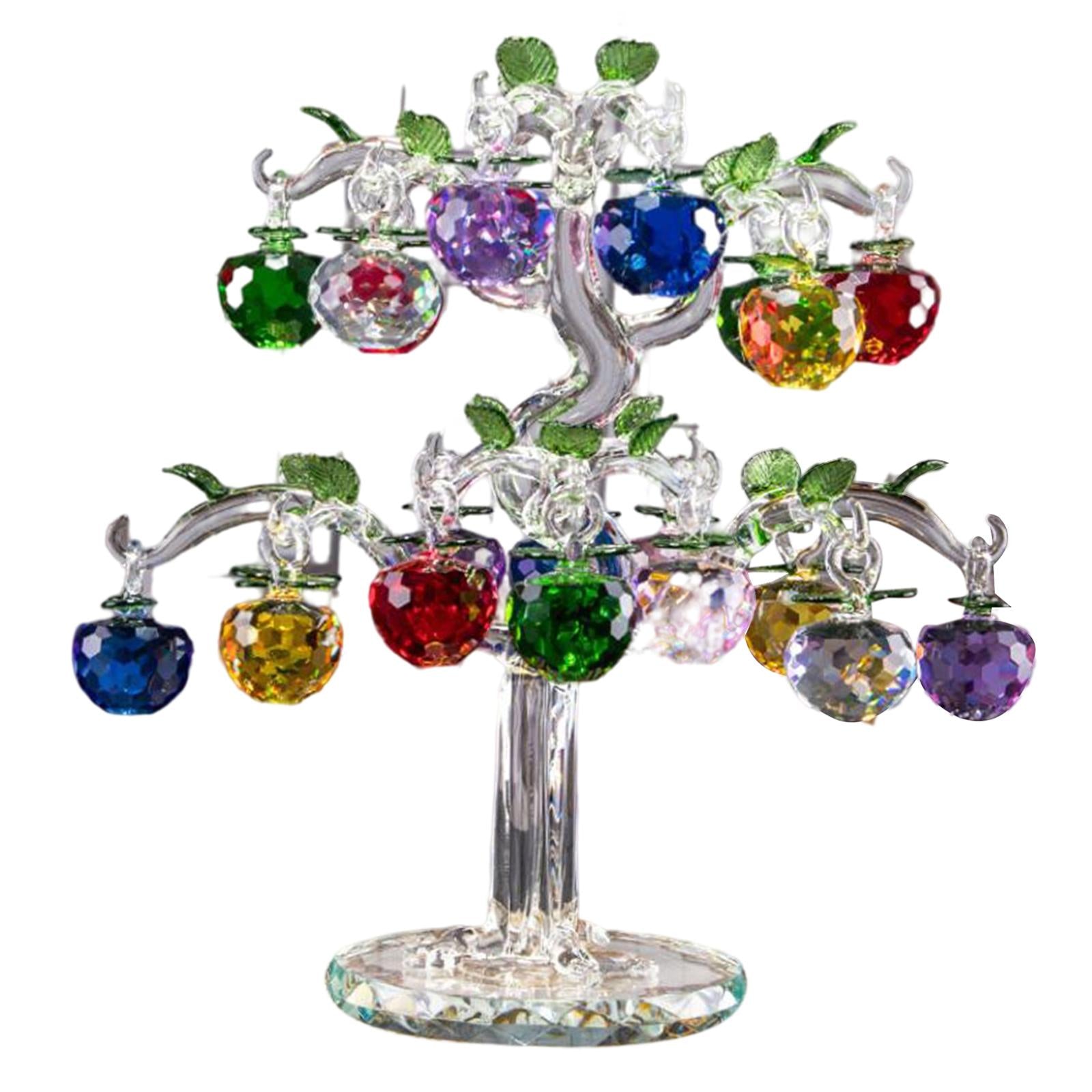 Crystal Apple Tree Artificial for Birthday Gifts Decor 22 Clear Rod