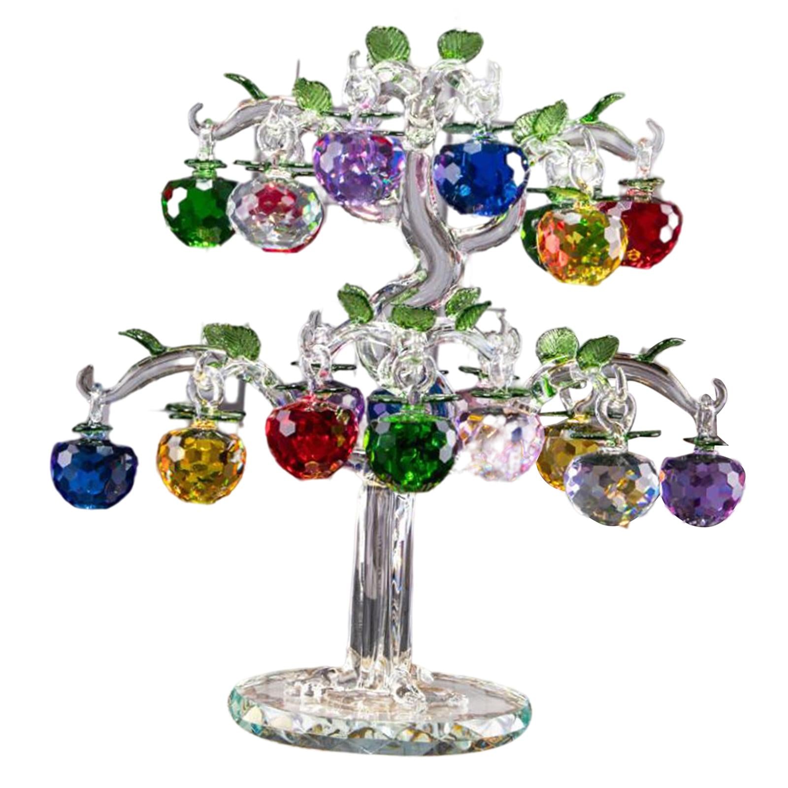 Crystal Apple Tree Artificial for Birthday Gifts Decor 22 Clear Rod