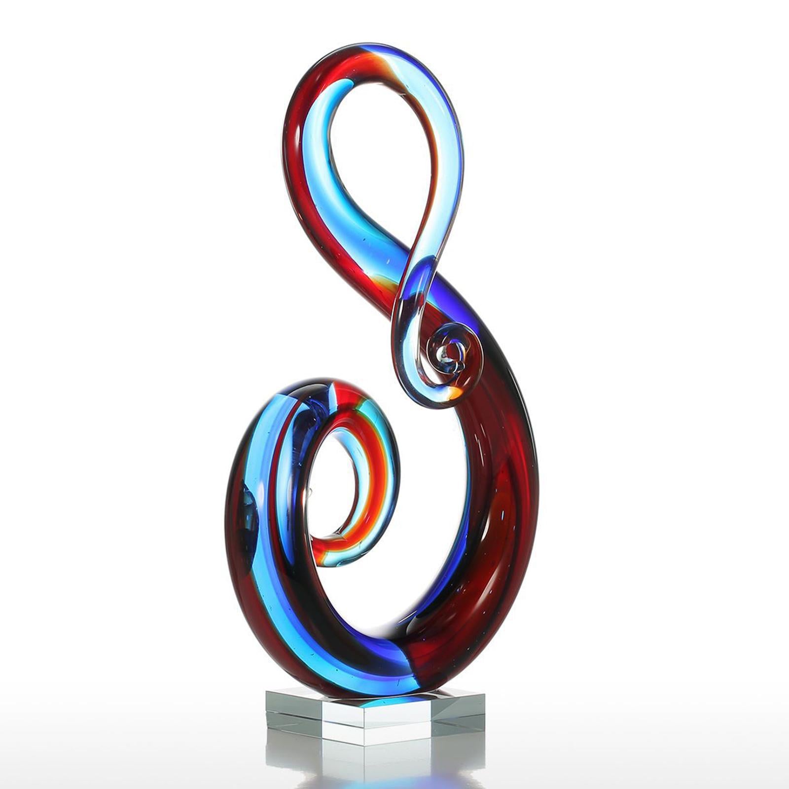 Musical Note Ornament Decoration Multicolor Collection Glass for Home Gifts