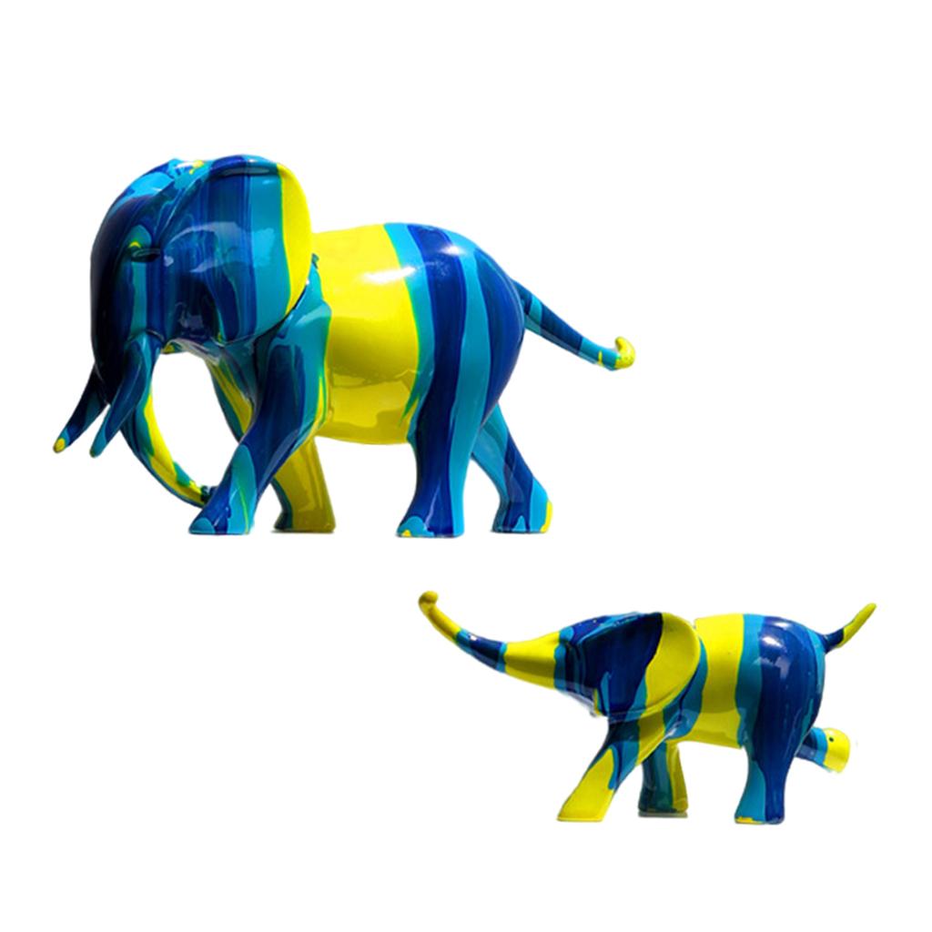 Elephant Figurine Nordic Home Decor Furnishing Modern Statue for Home Office