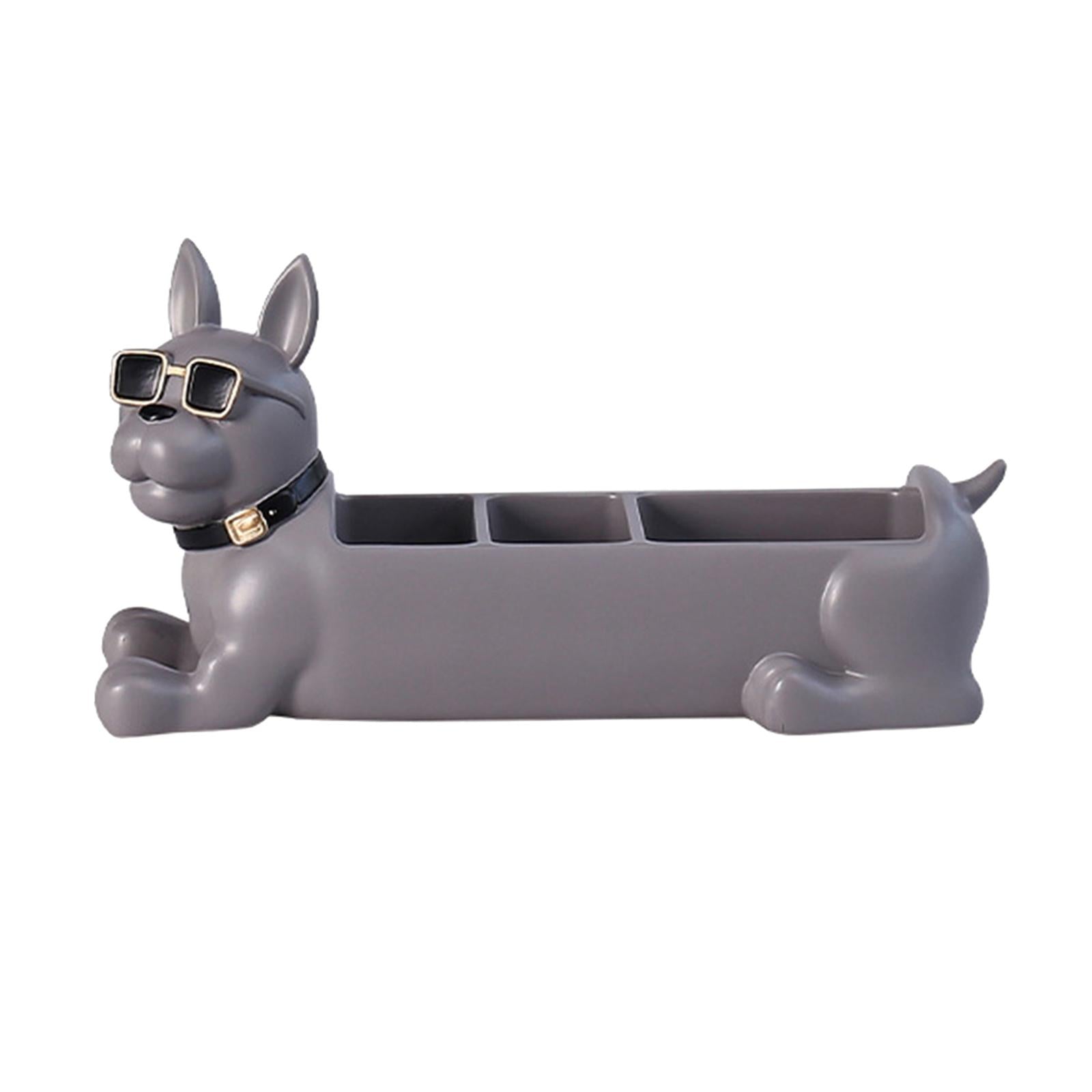 Desk Organizer Decoration Trinket Container for Entrance Bedroom Desk Grey