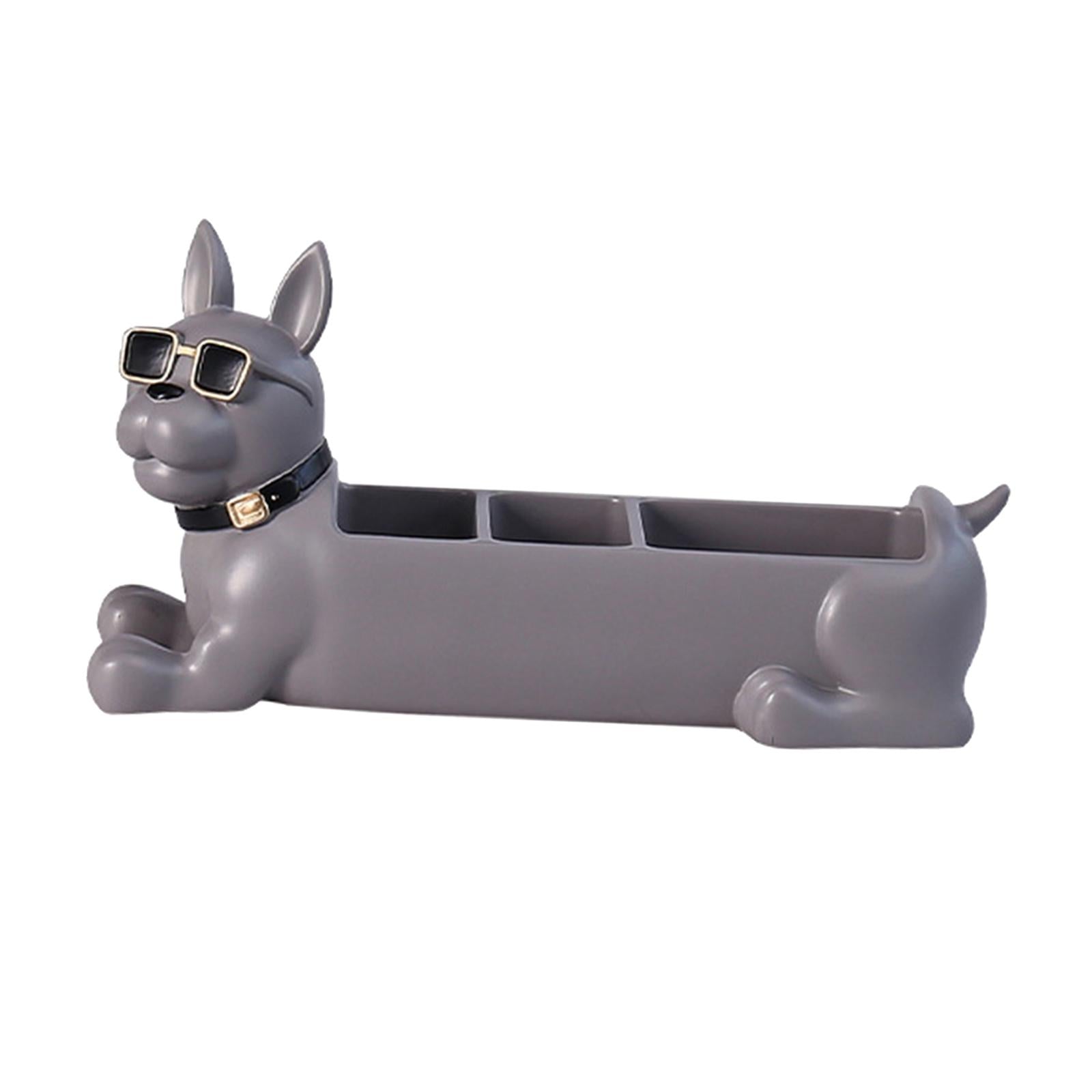 Desk Organizer Decoration Trinket Container for Entrance Bedroom Desk Grey