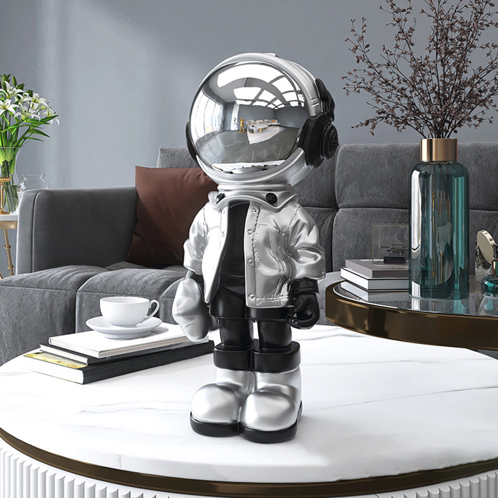 Modern Astronaut Statue Desktop Decoration Home Decoration Sculpture Silver