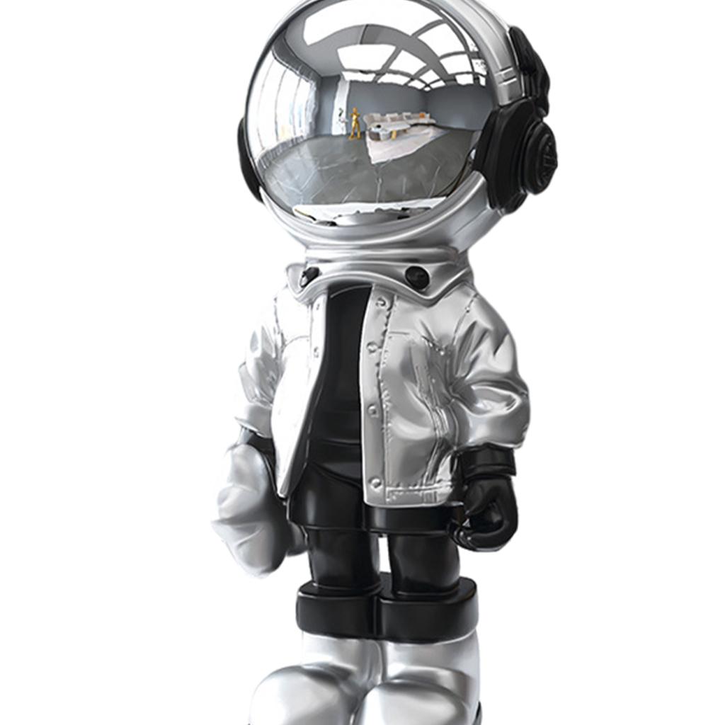 Modern Astronaut Statue Desktop Decoration Home Decoration Sculpture Silver