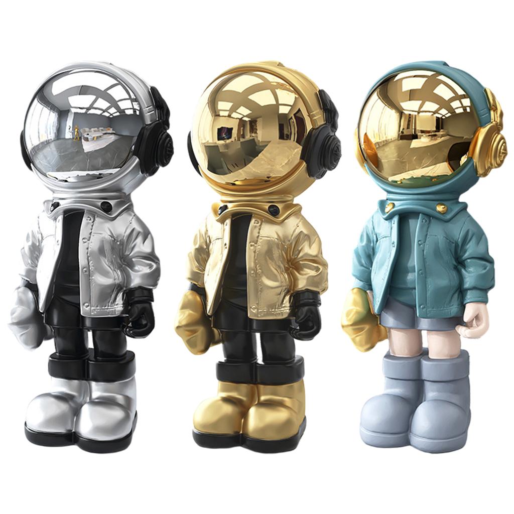 Modern Astronaut Statue Desktop Decoration Home Decoration Sculpture Silver