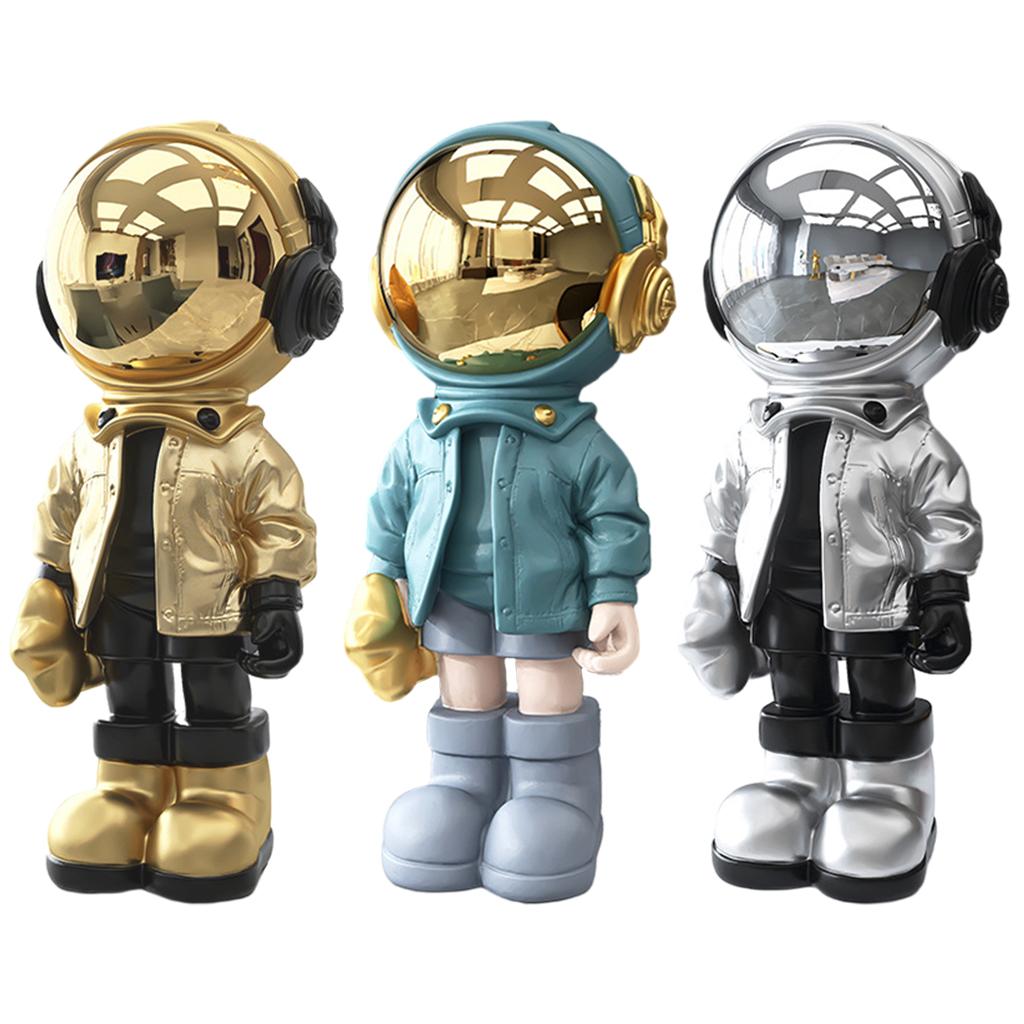 Modern Astronaut Statue Desktop Decoration Home Decoration Sculpture Silver