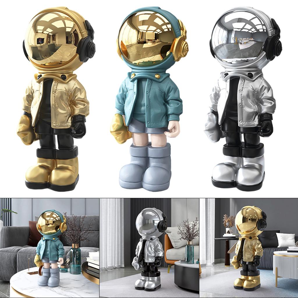 Modern Astronaut Statue Desktop Decoration Home Decoration Sculpture Silver