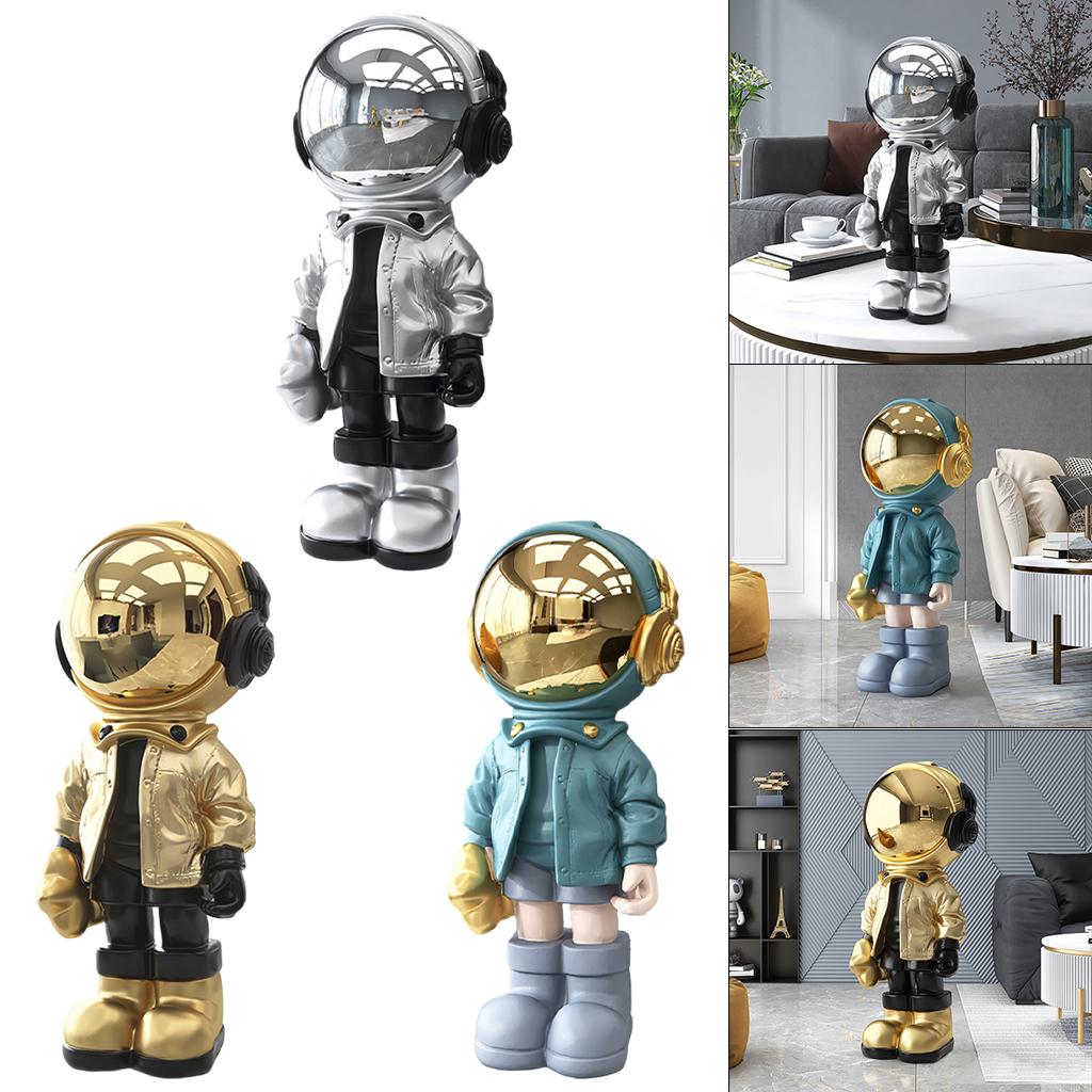 Modern Astronaut Statue Desktop Decoration Home Decoration Sculpture Silver