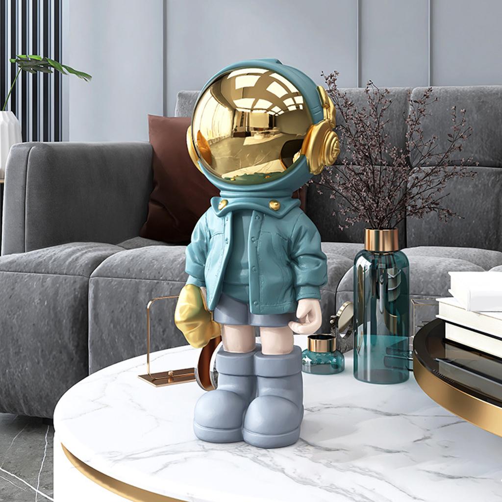 Modern Astronaut Statue Desktop Decoration Home Decoration Sculpture Blue