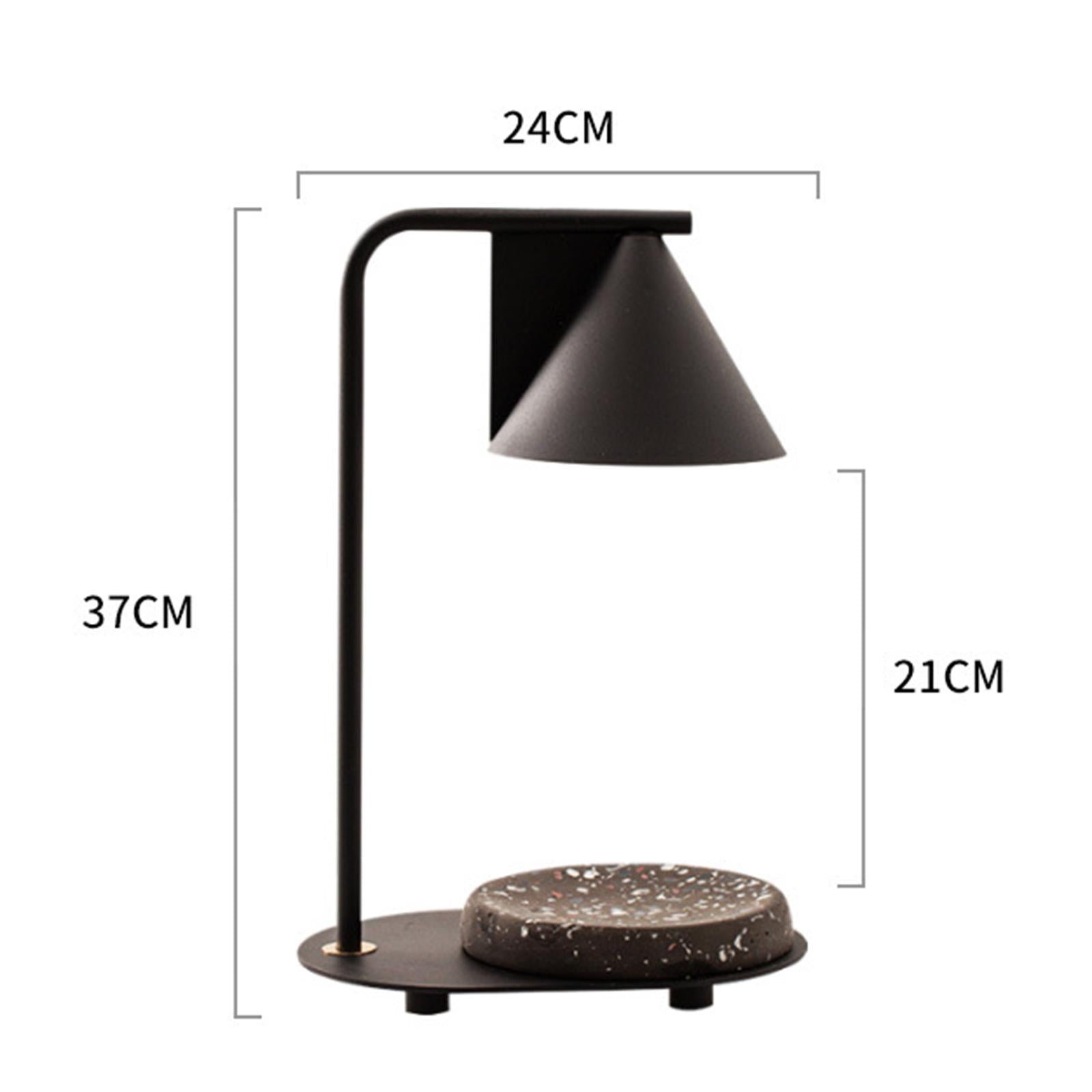 Candle Wax Lamp Home Decor with Adjustable Temperature Decor Office Black