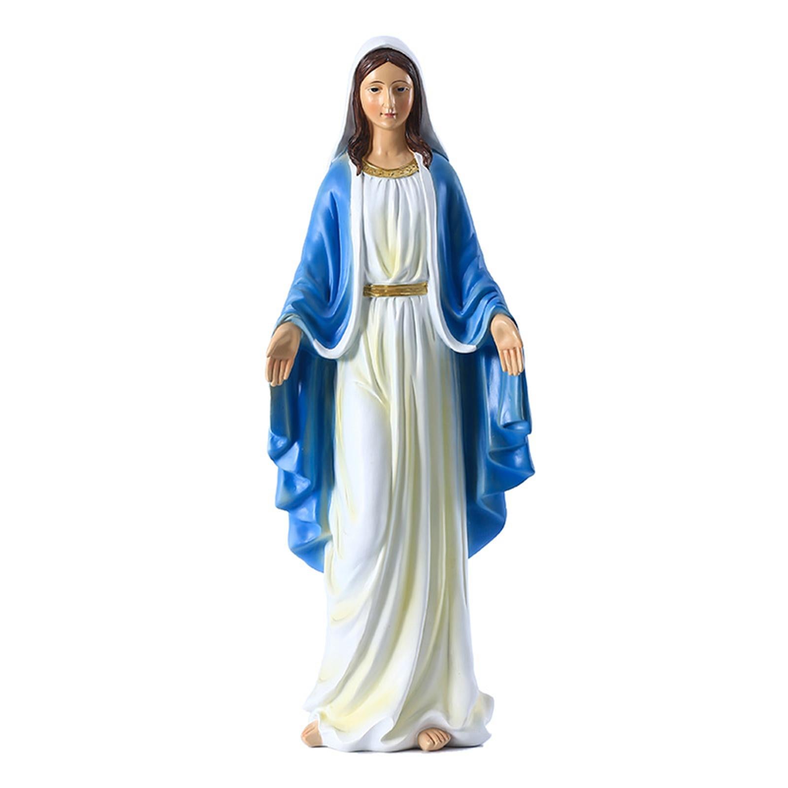 Virgin Mary Statue Figure Resin Crafts Crafts Blessed for Home Desktop