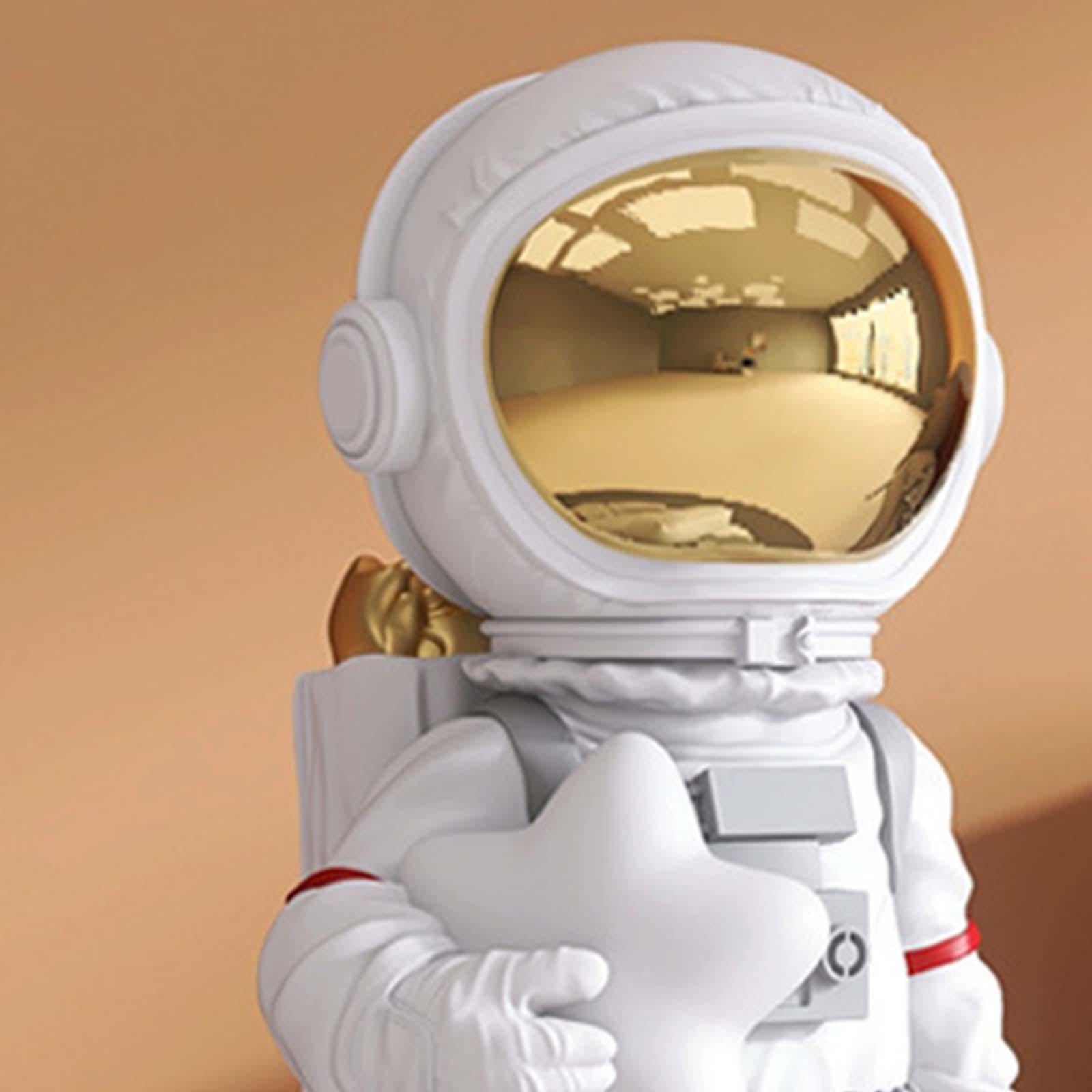 Astronaut Statue Nordic Style Resin for Kids Adults Decor Office White