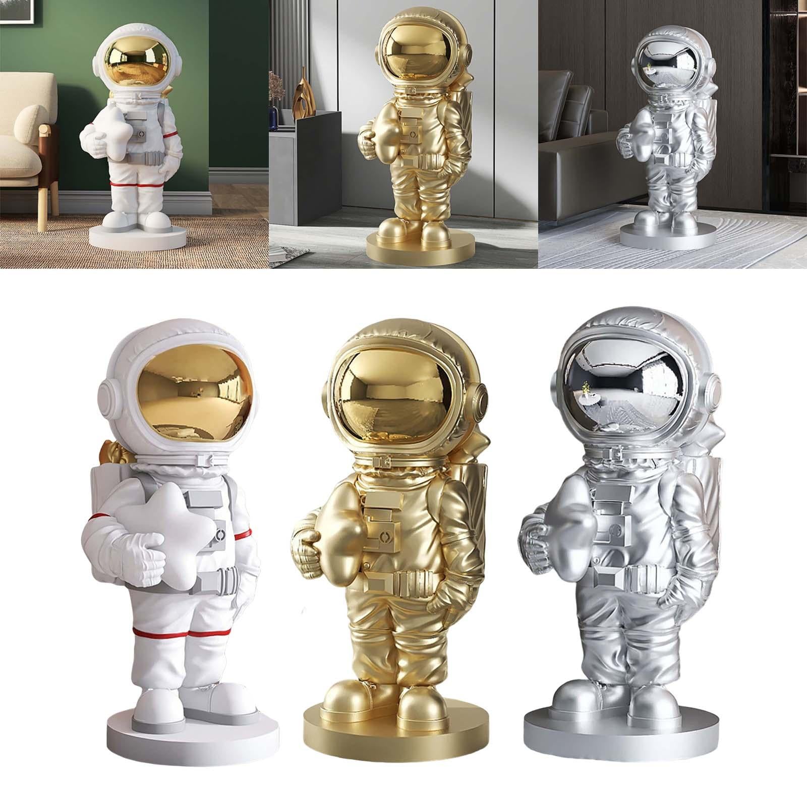 Astronaut Statue Nordic Style Resin for Kids Adults Decor Office White