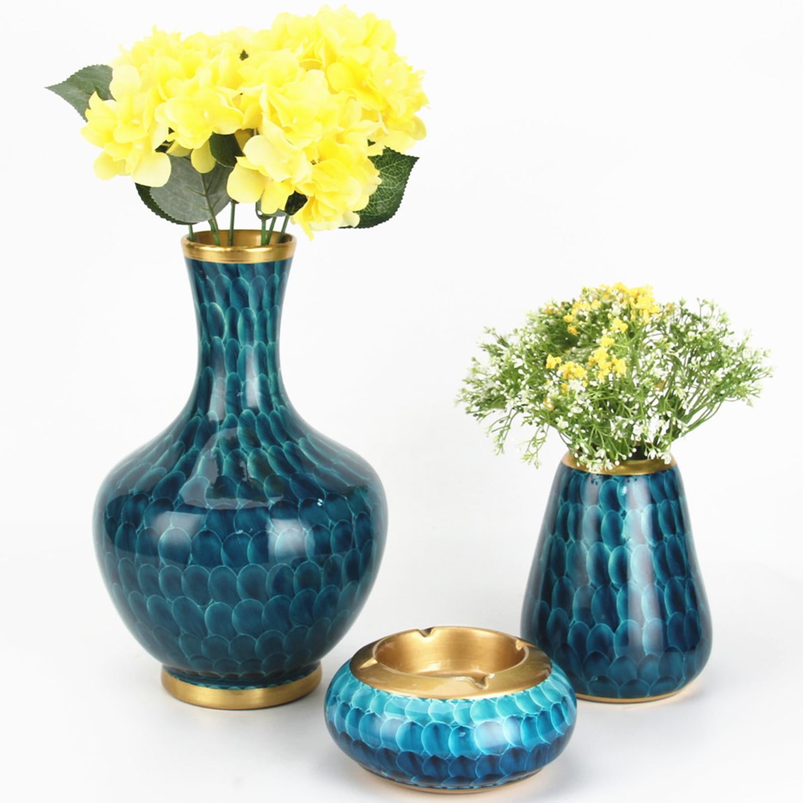 Ceramic Vase Flowerpot Ornament Home Decoration for Garden Bathroom Table Width23cm Height35cm