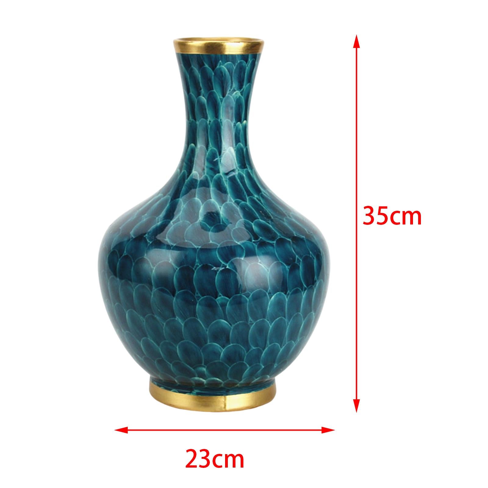 Ceramic Vase Flowerpot Ornament Home Decoration for Garden Bathroom Table Width23cm Height35cm