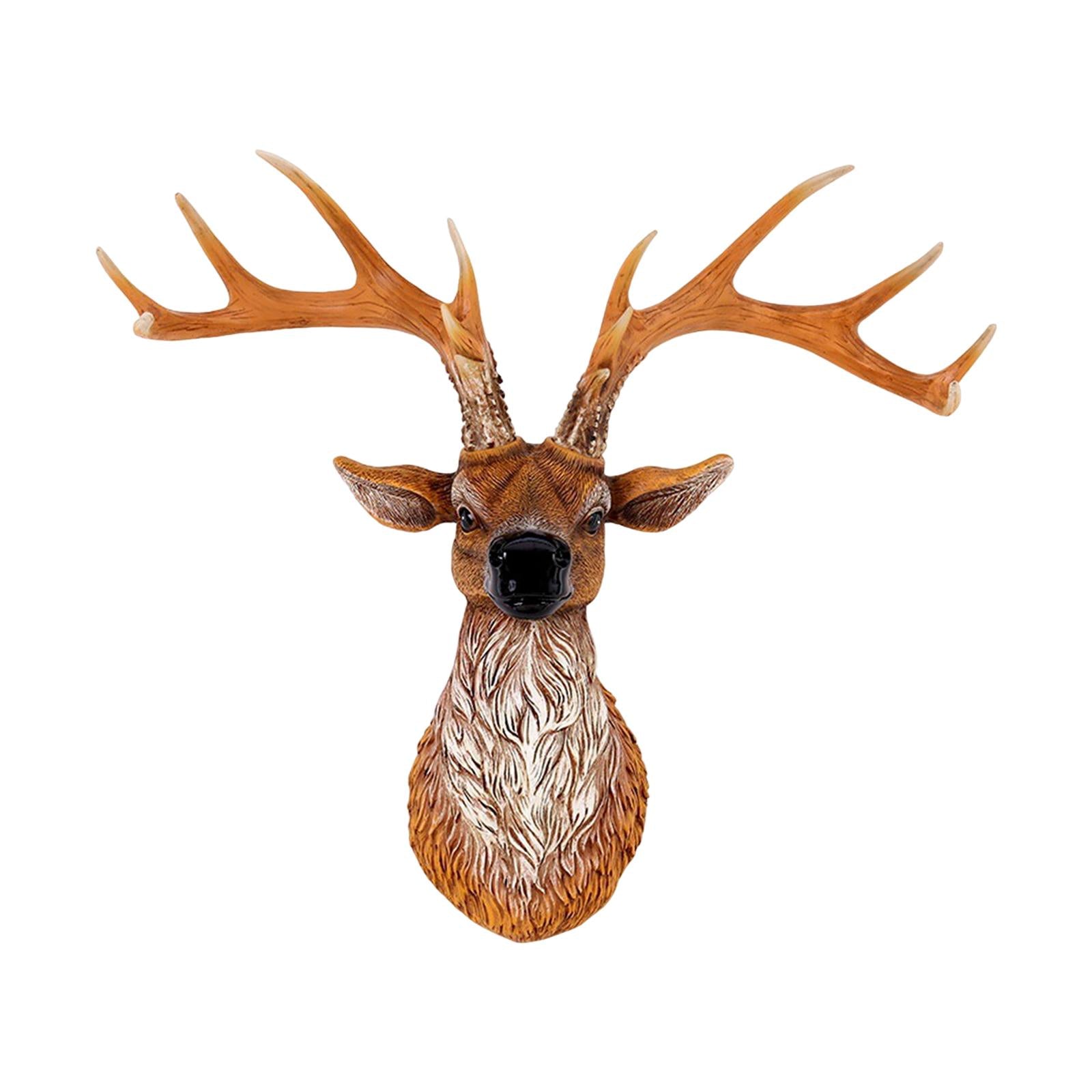 Wall Mounted Deer Head Sculpture modern for Dinning Room Bedroom