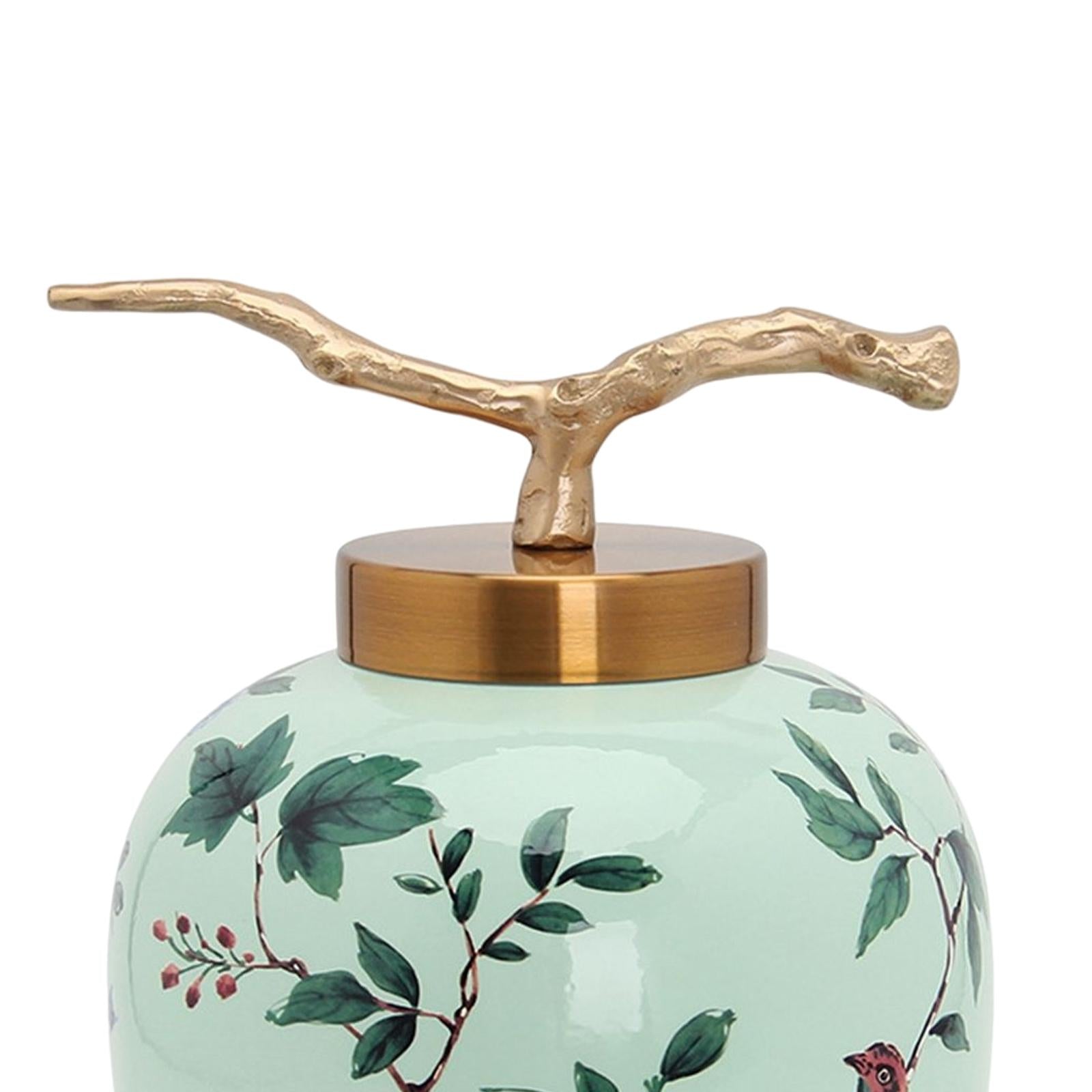 Mandarin Ceramic Ginger Jar Vase Tea Storage Office Weddings Desktop