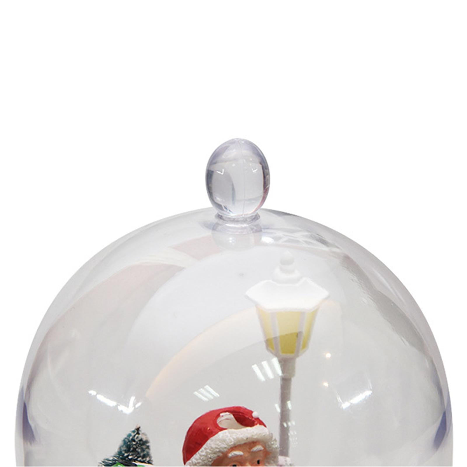 Christmas Music Box Kids Birthday Gift Wedding Holiday Snow Globes Musical Red