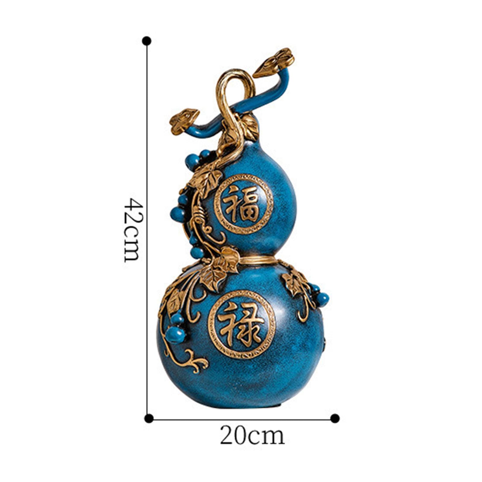 Gourd Statue Hoist Ornament Collectable Creative for Cabinet Tabletop Decor Large