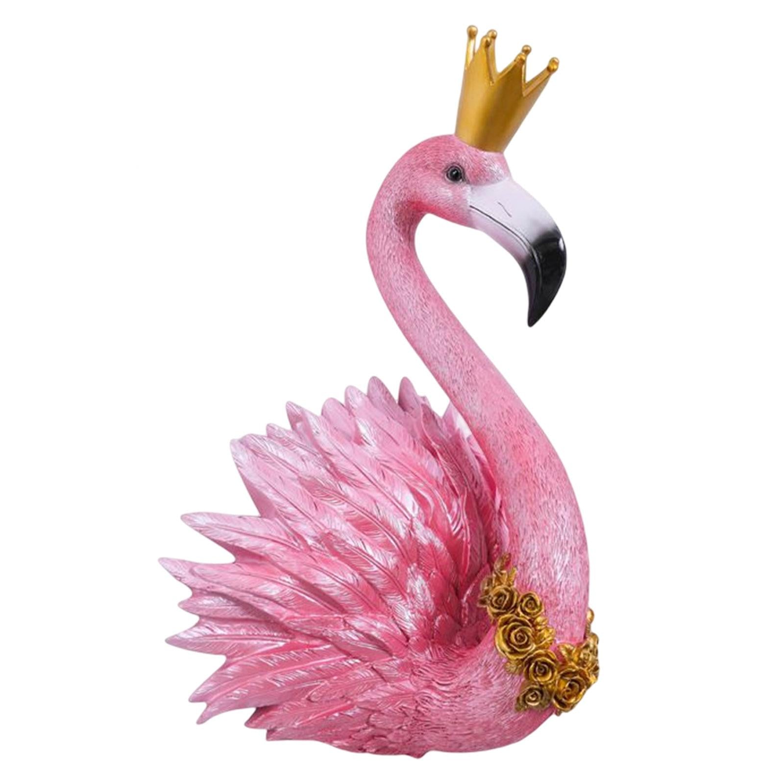 Lifelike 3D Flamingo Wall Hanging Decor Artwork for Home Backdrop Decoration Queen  Rose Red