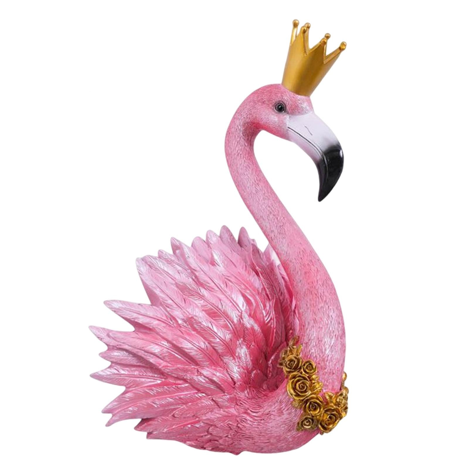 Lifelike 3D Flamingo Wall Hanging Decor Artwork for Home Backdrop Decoration Queen  Rose Red