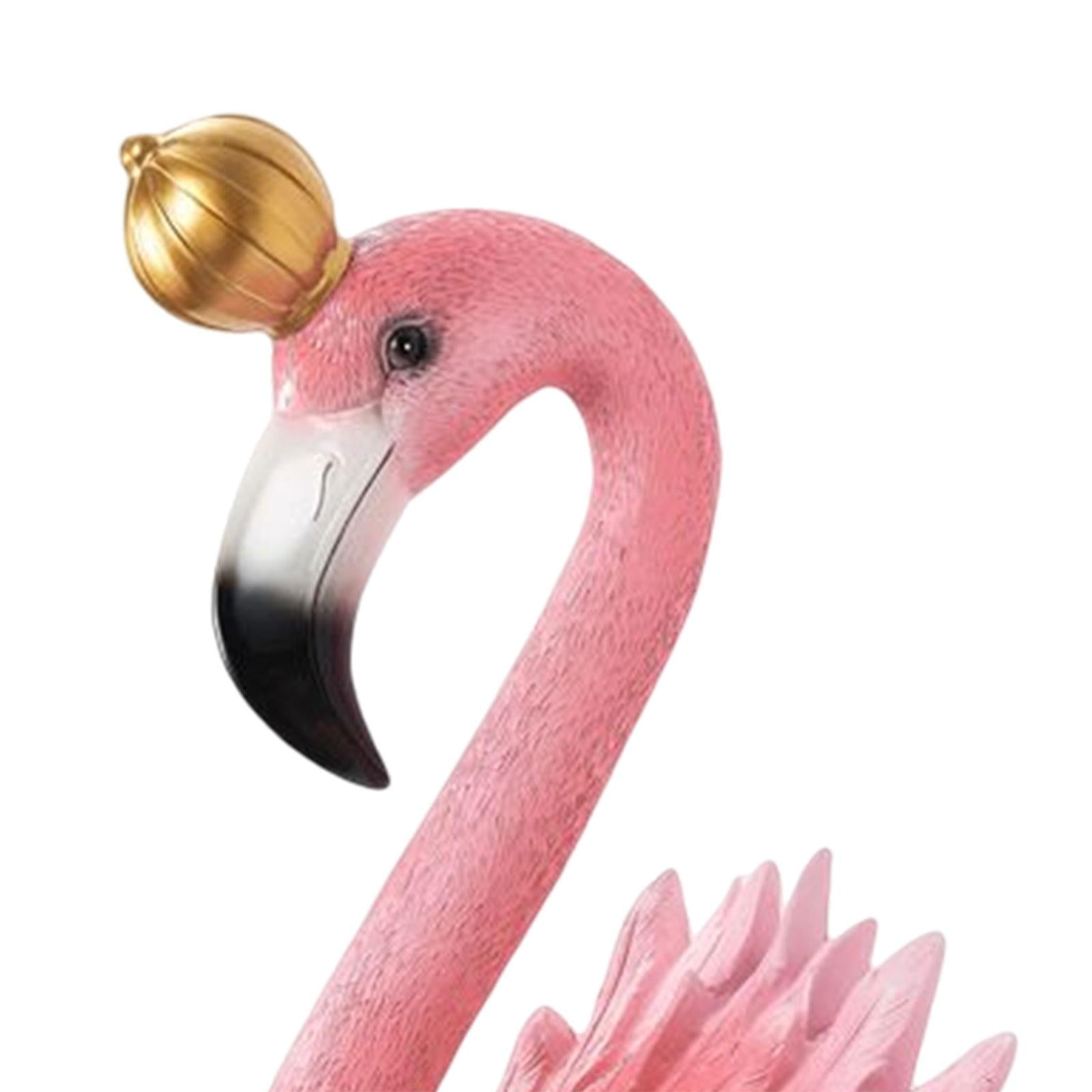 Lifelike 3D Flamingo Wall Hanging Decor Artwork for Home Backdrop Decoration King  Pink