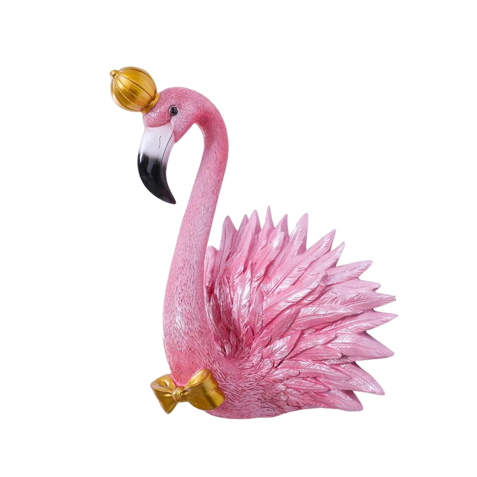 Lifelike 3D Flamingo Wall Hanging Decor Artwork for Home Backdrop Decoration King  Rose Red