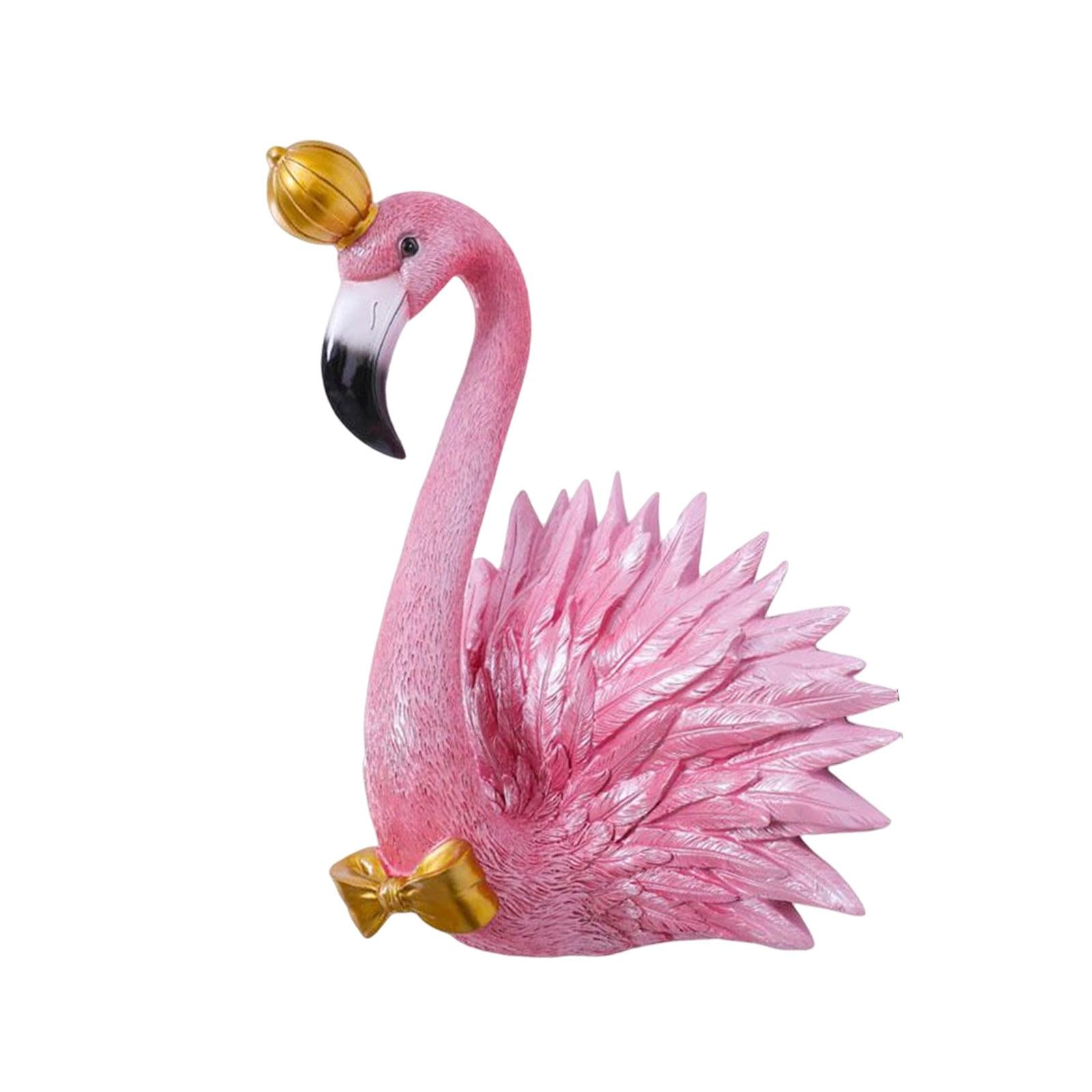 Lifelike 3D Flamingo Wall Hanging Decor Artwork for Home Backdrop Decoration King  Rose Red