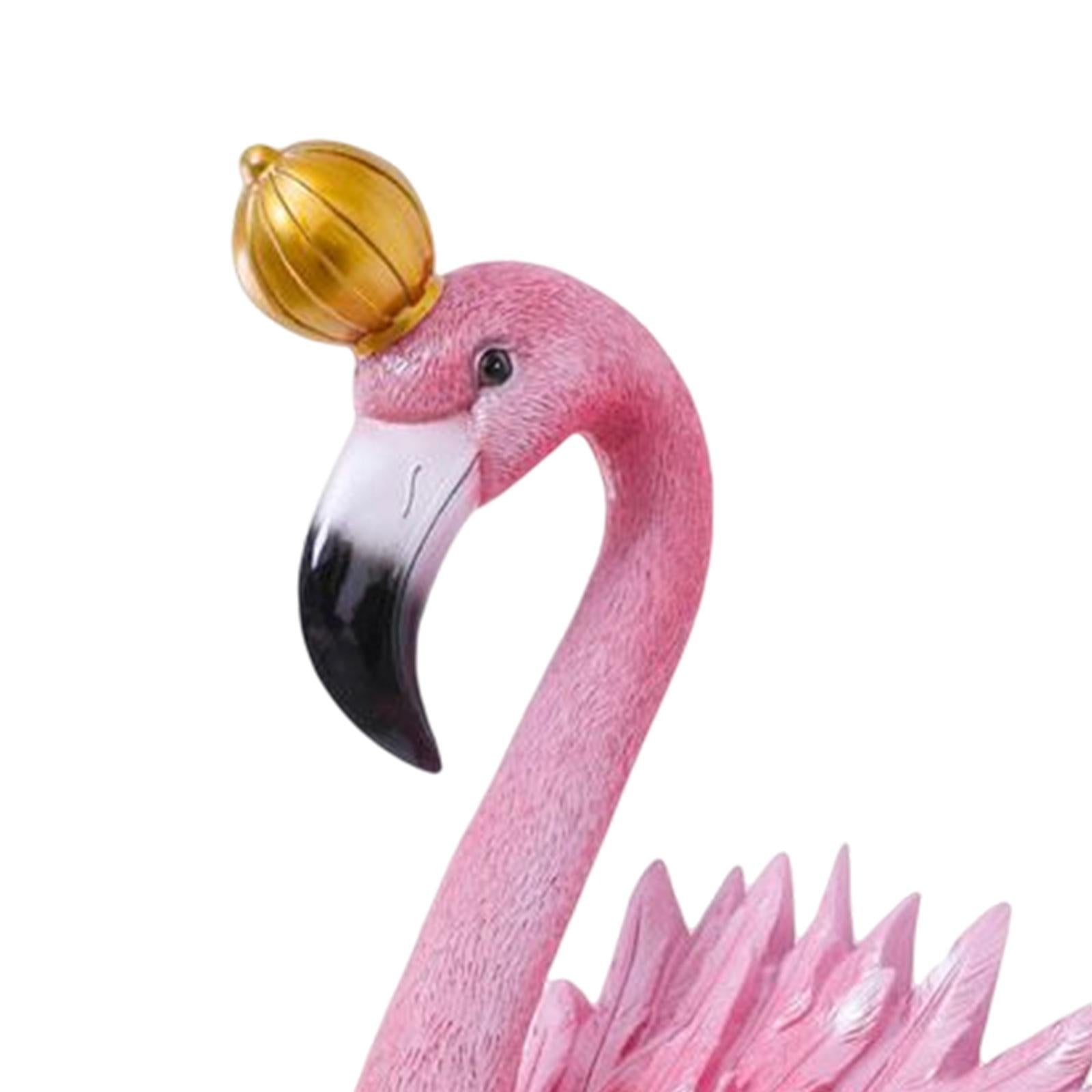 Lifelike 3D Flamingo Wall Hanging Decor Artwork for Home Backdrop Decoration King  Rose Red