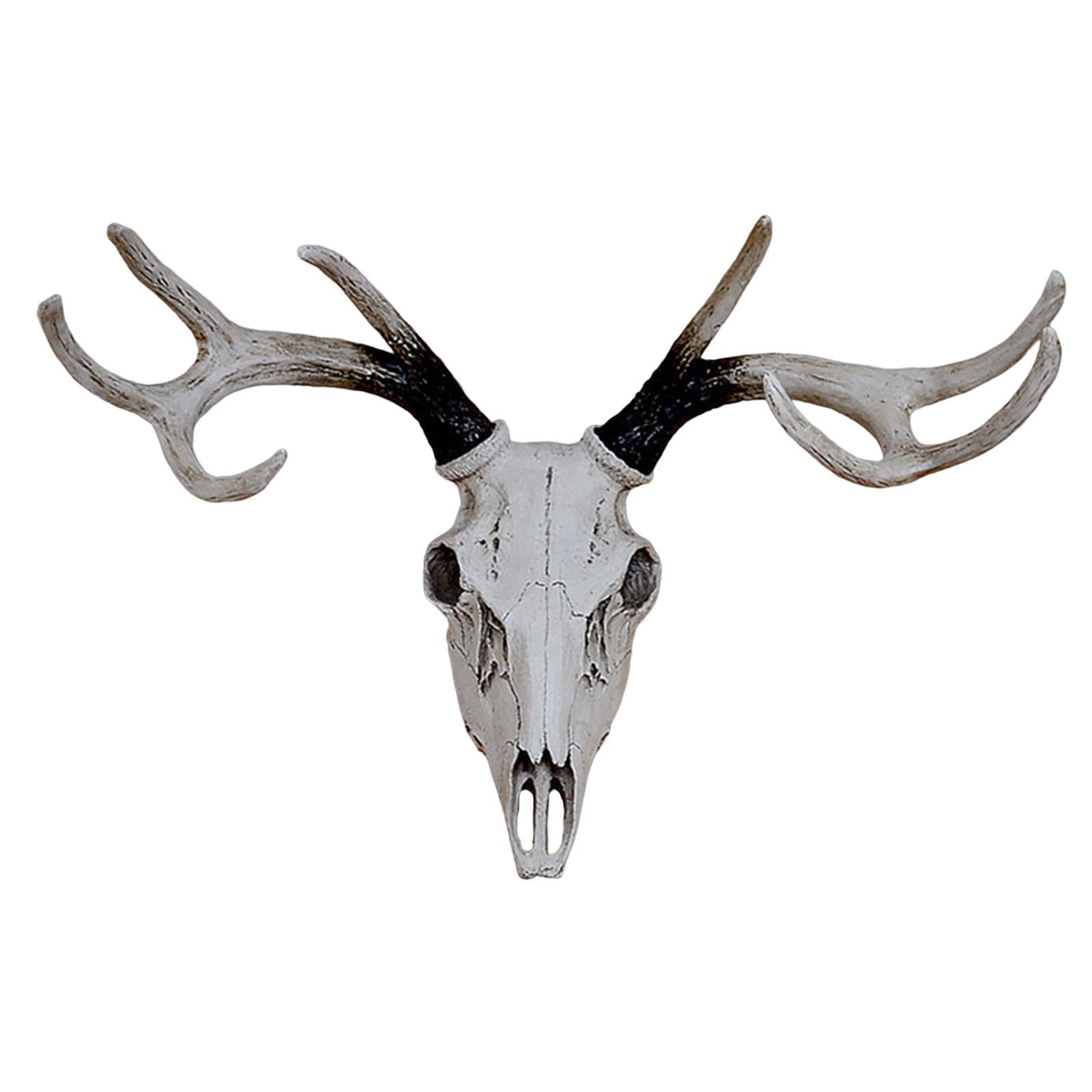 Sheep Skull Head Wall Sculpture Lifelike Artwork Handcrafted for Farmhouse