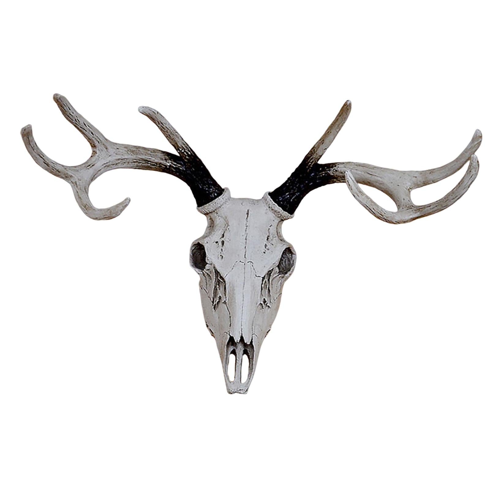 Sheep Skull Head Wall Sculpture Lifelike Artwork Handcrafted for Farmhouse