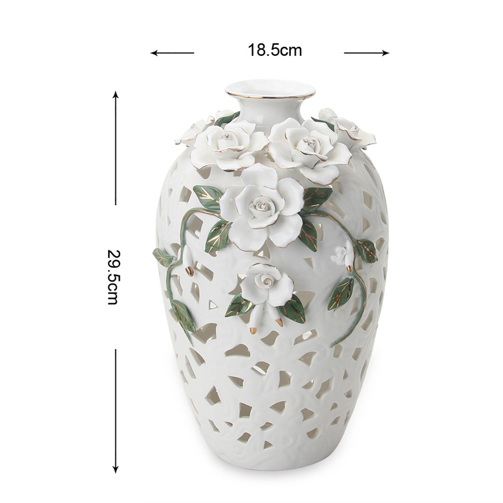 Ceramic Flower Vase Art Holder Ceramic Desktop Vase for Table Interior Party Style A