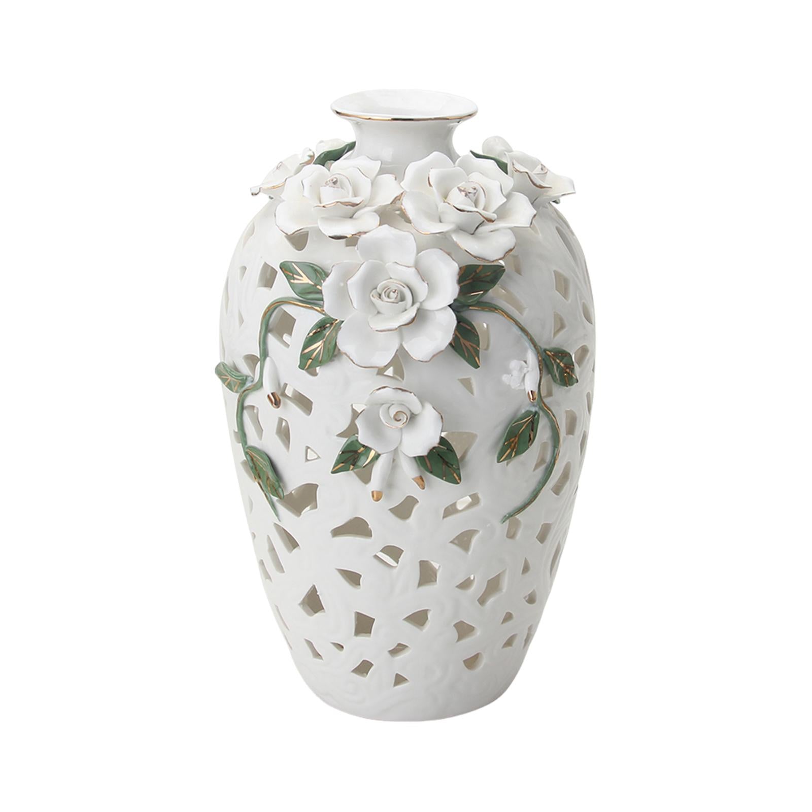 Ceramic Flower Vase Art Holder Ceramic Desktop Vase for Table Interior Party Style A