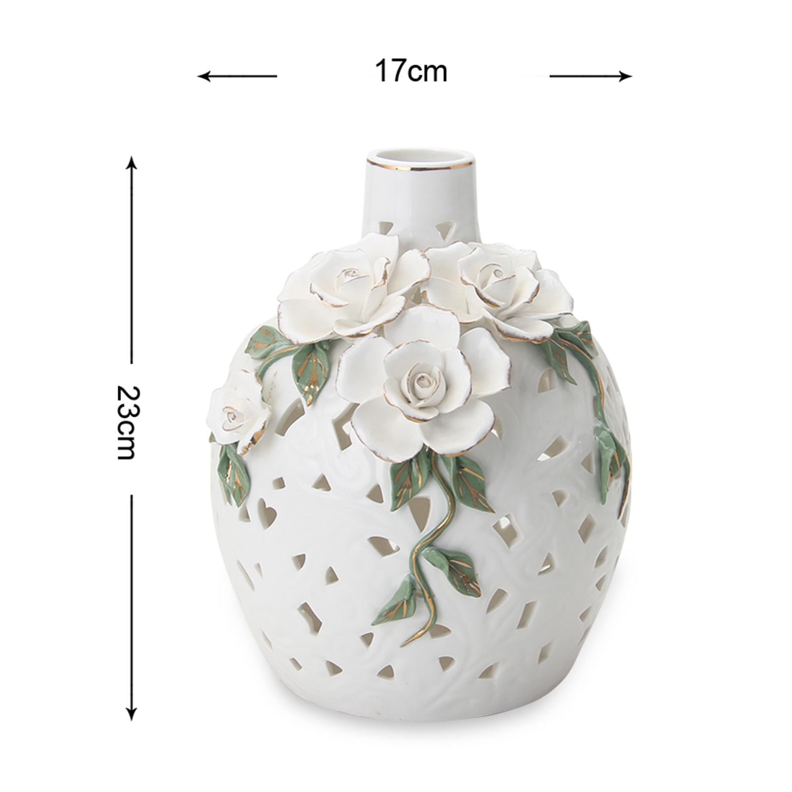 Ceramic Flower Vase Art Holder Ceramic Desktop Vase for Table Interior Party Style B