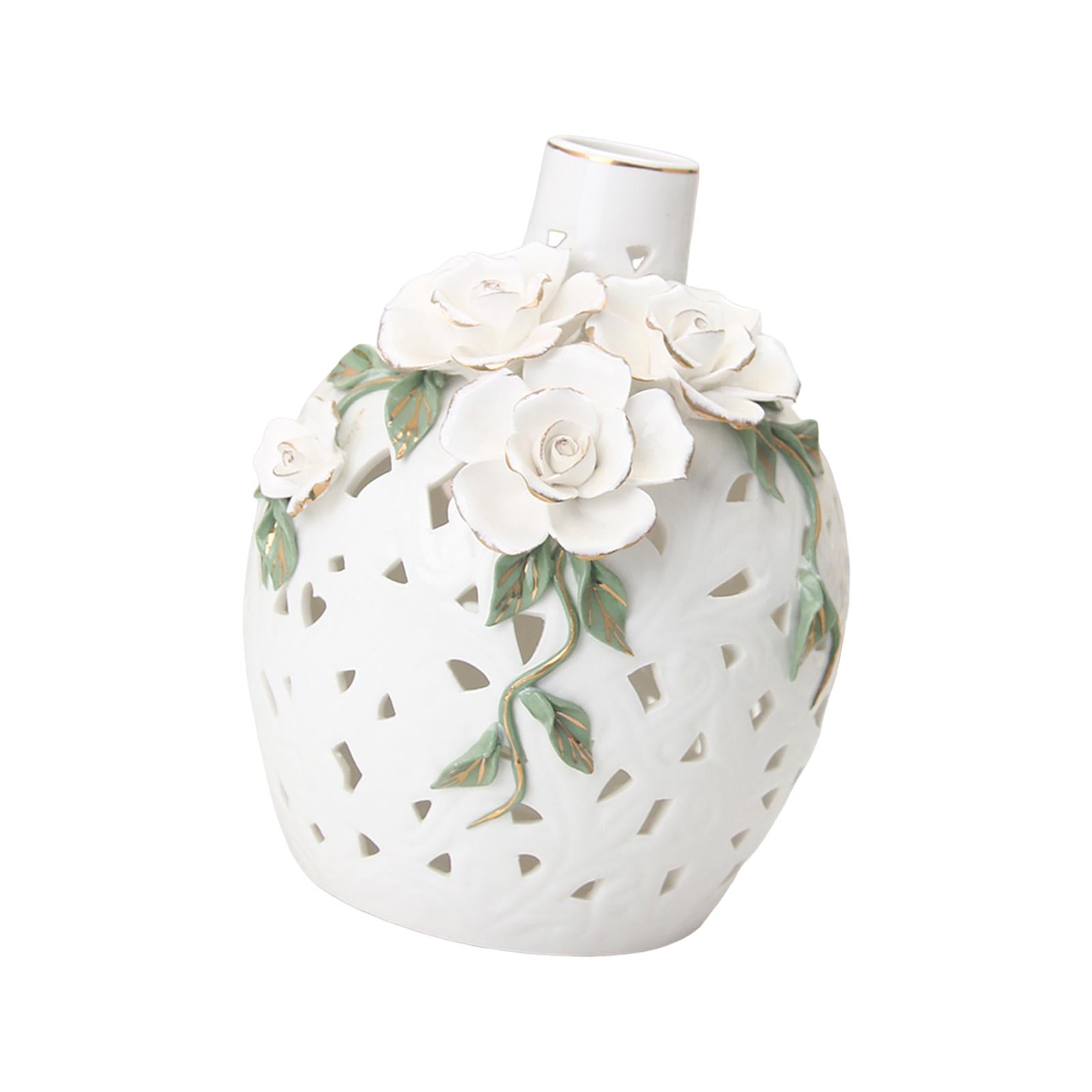 Ceramic Flower Vase Art Holder Ceramic Desktop Vase for Table Interior Party Style B