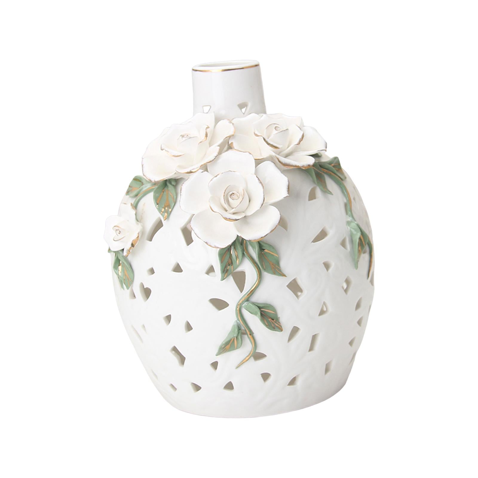 Ceramic Flower Vase Art Holder Ceramic Desktop Vase for Table Interior Party Style B