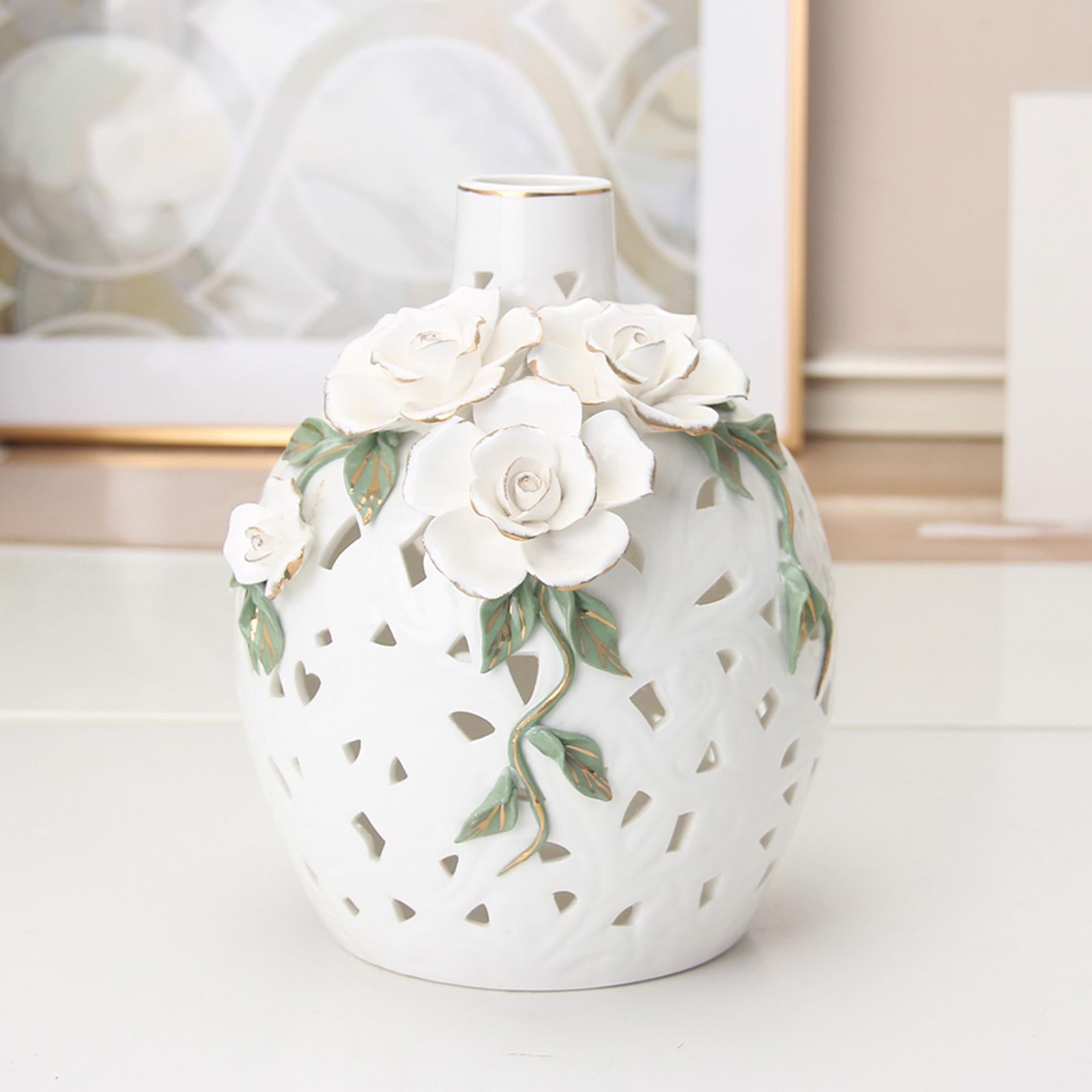 Ceramic Flower Vase Art Holder Ceramic Desktop Vase for Table Interior Party Style B