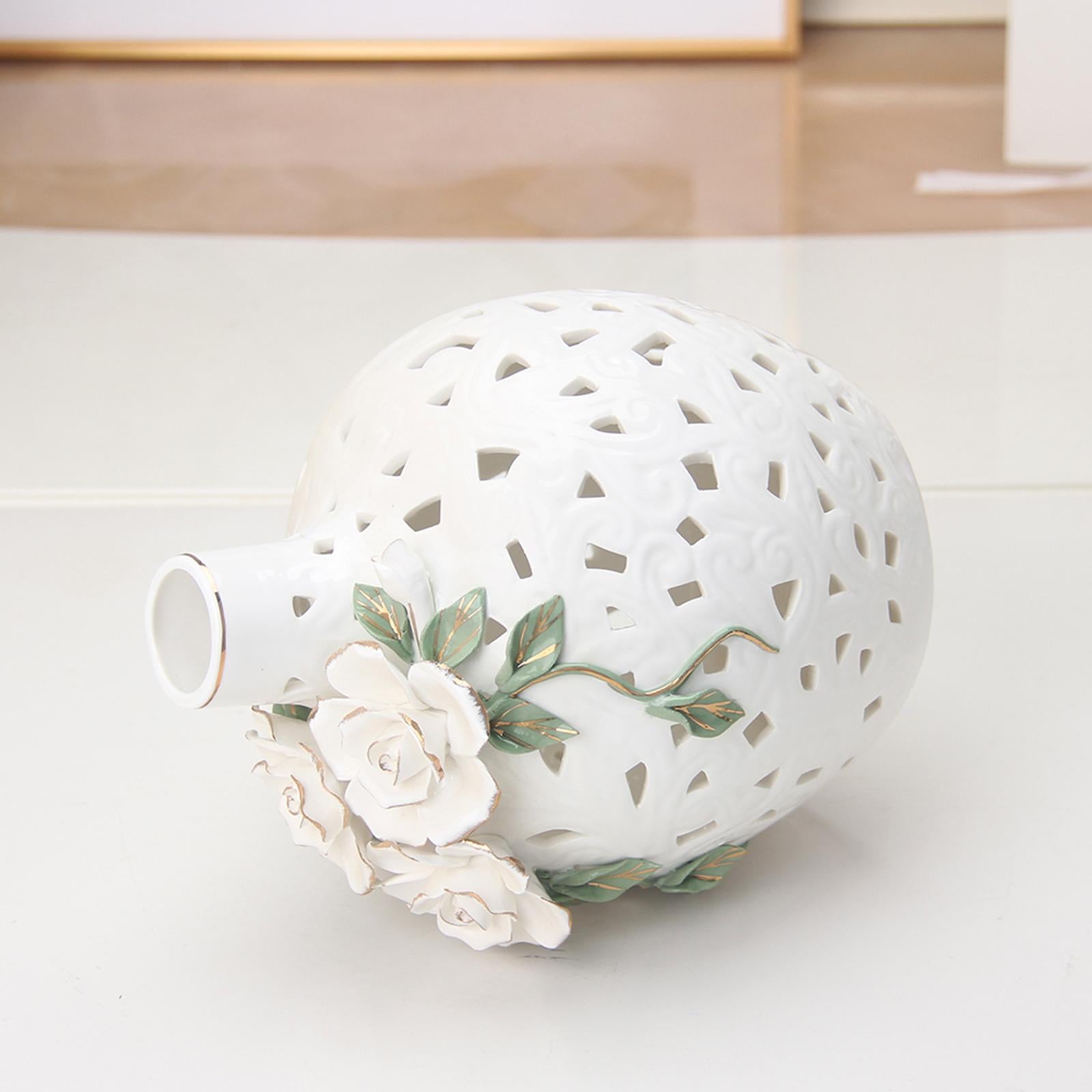 Ceramic Flower Vase Art Holder Ceramic Desktop Vase for Table Interior Party Style B