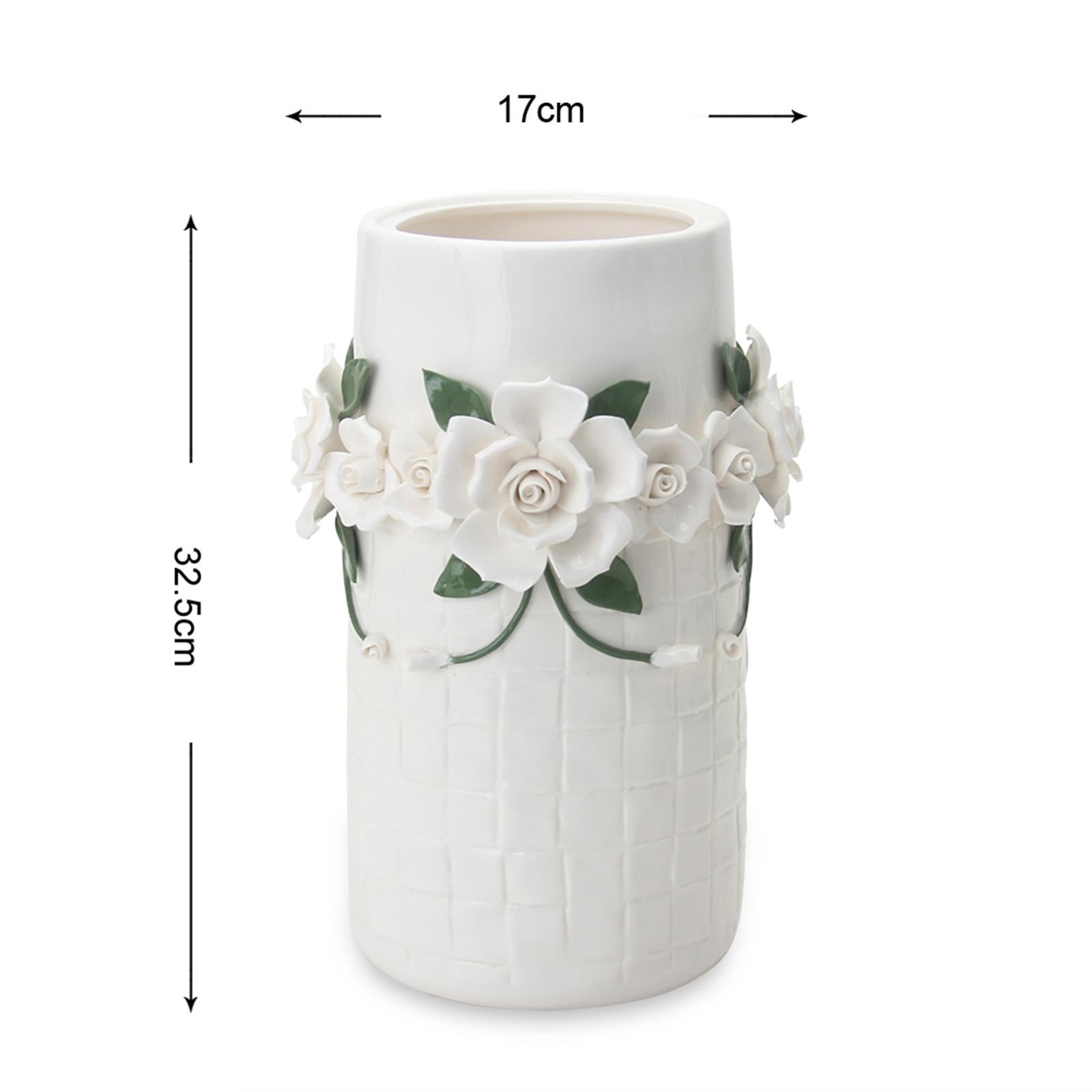 Ceramic Flower Vase Art Holder Ceramic Desktop Vase for Table Interior Party L